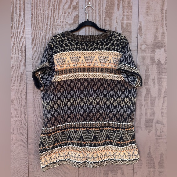 Coldwater Creek Aztec Print Knit Cardigan Size XL 18 Cottagecore Indie - Picture 5 of 7